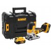 DCS335P2 DEWALT AKU 18V PŘÍMOČARÁ BEZUHLÍKOVÁ PILA, 2 X 5,0 AH BATERIE, NABÍJEČKA, KUFR T-STAK