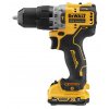 DCD706D2 DEWALT 12V  AKU BEZUHLÍKOVÁ PŘÍKLEPOVÁ VRTAČKA/ŠROUBOVÁK, 2 X 2,0 AH BATERIE XR LI-ION, NABÍJEČKA, KUFR T-STAK