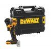 DCF850NT DEWALT 18V AKU BEZUHLÍKOVÝ RÁZOVÝ UTAHOVÁK 1/4" - BEZ BATERIÍ A NABÍJEČKY, KUFR T-STAK