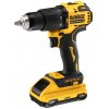 DCD709D2T DEWALT 18V AKU BEZUHLÍKOVÁ PŘÍKLEPOVÁ VRTAČKA/ŠROUBOVÁK , 2X BATERIE XR LI-ION 2,0 AH, KUFR T-STAK