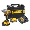 DCF891P2T DEWALT 18VOLT AKU BEZUHLÍKOVÝ RÁZOVÝ UTAHOVÁK 1/2" , 813Nm, 2 X BATERIE 5,0 AH, NABÍJEČKA, KUFR T-STAK