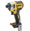DCF887N DeWALT 18V AKU BEZUHLÍKOVÝ RÁZOVÝ UTAHOVÁK 1/4" - BEZ BATERIÍ A NABÍJEČKY, KARTONOVÁ KRABICE