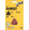 DT3091 DEWALT BRUSNÝ PAPÍR P 60, PRO DELTA BRUSKU 93 X 93 MM, 10 KS