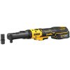 DCF510E2G DEWALT 18V AKU BEZUHLÍKOVÁ RÁČNA 3/8" A 1/2" S ČTVERCOVOU VÝMĚNNOU HLAVOU, 2 X BATERIE 1,7 AH, NABÍJEČKA, KARTONOVÁ KRABICE