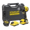 SFMCD714D2T-QW STANLEY 18 V AKU BEZUHLÍKOVÁ V20 VRTAČKA, 2 X 2,0 AH BATERIE, NABÍJEČKA, KUFR T-STAK