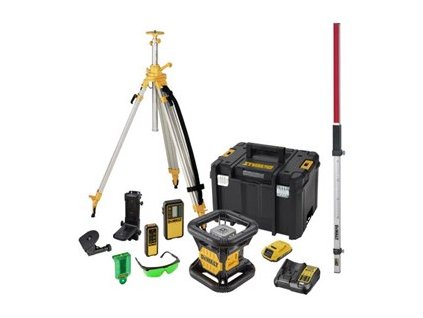 23452 dewalt dck379d1g sada rotacni laser s prislusenstvim