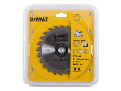 23413 dt1141 dewalt pilovy kotouc 152x20mm 24zubu
