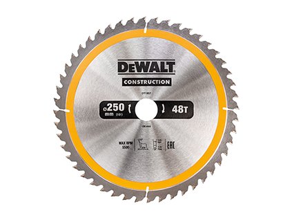 23323 dt1957 dewalt pilovy kotouc 250mm 48 zubu