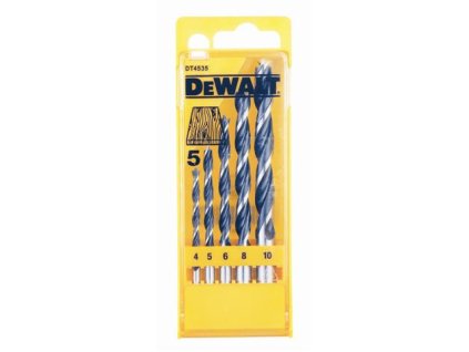 19414 dt4535 dewalt vrtaky do dreva 5 dilna sada