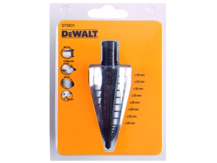 21787 dt5031 dewalt stupnovity vrtak 20 34 mm