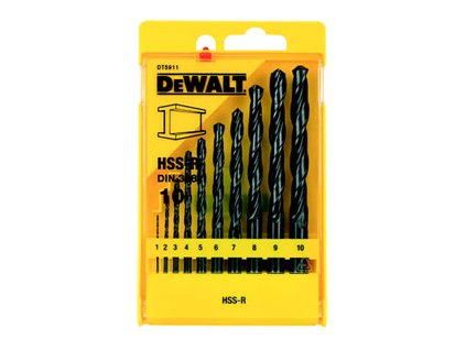 19420 dt5911 dewalt sada vrtaku do kovu hss r din338 1 10mm