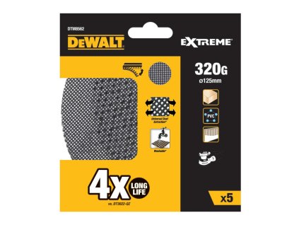 24136 dtm8562 dewalt brusna sitovina suchy zip prumer 125mm p320 baleni 5ks