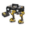 DeWALT DCK266P2T 18V sada aku nářadí XR Li-Ion DCD796 + DCF887 2x 5,0Ah v kufru TSTAK