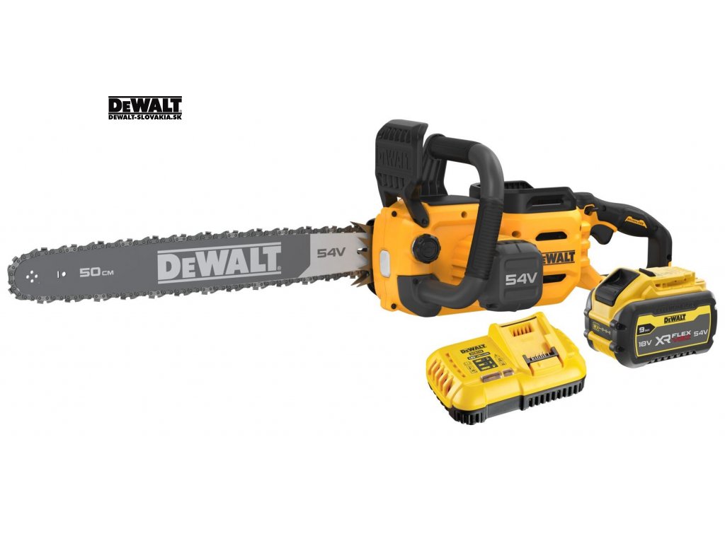 44716 3 dcmcs575x1 dewalt 54 volt flexvolt aku bezuhlikova retezova pila 50 cm lista 1 x 9 0ah baterie nabijecka pilnik kufr