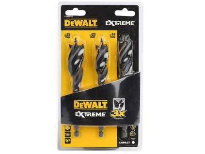 42345 dt90237 dewalt 3dilna sada vrtaku s tremi drazkami