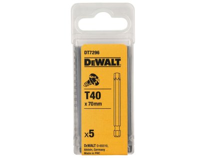 35219 1 dt7296 dewalt sroubovaci bity 5 ks t40 x 70 mm