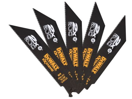 33572 dt2407l dewalt pilovy platek 152mm extreme na kov pro mecove pily 5ks