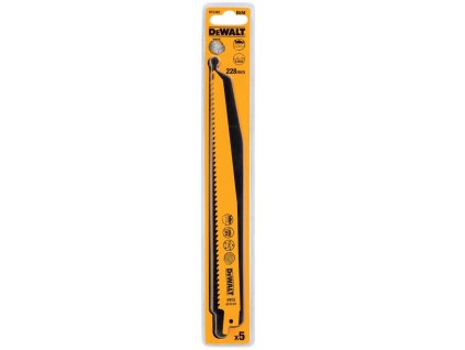 33554 1 dt2349 dewalt pilove platky 228mm 5ks do dreva s hrebiky rychle rezy