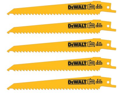 33560 dt2359 dewalt pilove platky 152 mm 5 ks do dreva s hrebiky rychle rezy