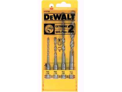 36140 2 dt9700 dewalt 4 dilna sada vrtaku sds plus extreme 5 6 8 10 mm v plastove kazete