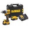 DCD800P2T DeWALT 18V AKU BEZUHLÍKOVÁ VRTAČKA/ŠROUBOVÁK , 2X 5,0AH AKU XR LI-ION, NABÍJEČKA, KUFR T-STAK