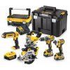DCK551P3T DEWALT 18VOLT AKU KOMBO SADA 5 KS NÁŘADÍ, 3X 5,0AH BATERIE XR LI-ION, NABÍJEČKA, 2X KUFR T-STAK