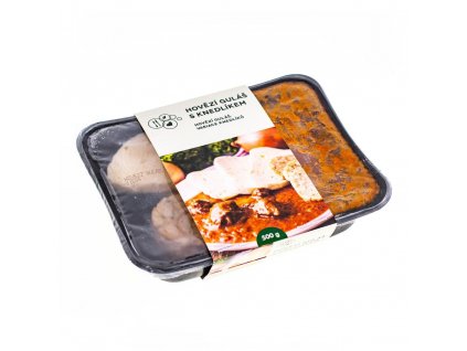 Hovězí guláš, knedlík 500g CHLAZENÉ
