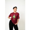 Unisex tričko KALI PANÁK - Burgundy