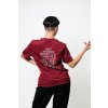 Unisex tričko N!KTO text - Burgundi