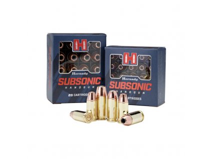 Náboj kulový Hornady, Subsonic, 9mm Luger, 147GR, XTP