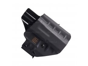 FROGY - CZ P-10 C/S i pro F - vnější kydexové pouzdro - poloviční sweatguard - černá - speedloop