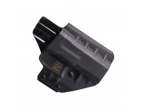 FROGY - CZ P-10 C/S i pro F - vnější kydexové pouzdro - poloviční sweatguard - černá - průvlek