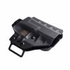 FROGY - CZ P-10 C/S i pro F - vnější kydexové pouzdro - poloviční sweatguard - černá - průvlek