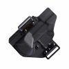 FROGY - CZ P-10 C/S i pro F - vnější kydexové pouzdro - poloviční sweatguard - černá - průvlek