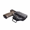 FROGY - CZ P-10 C/S i pro F - vnější kydexové pouzdro - poloviční sweatguard - černá - průvlek