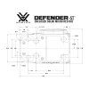 Defender ST™ Enclosed Solar Micro Red Dot 3 MOA