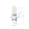 lampa h4 12v led 25275
