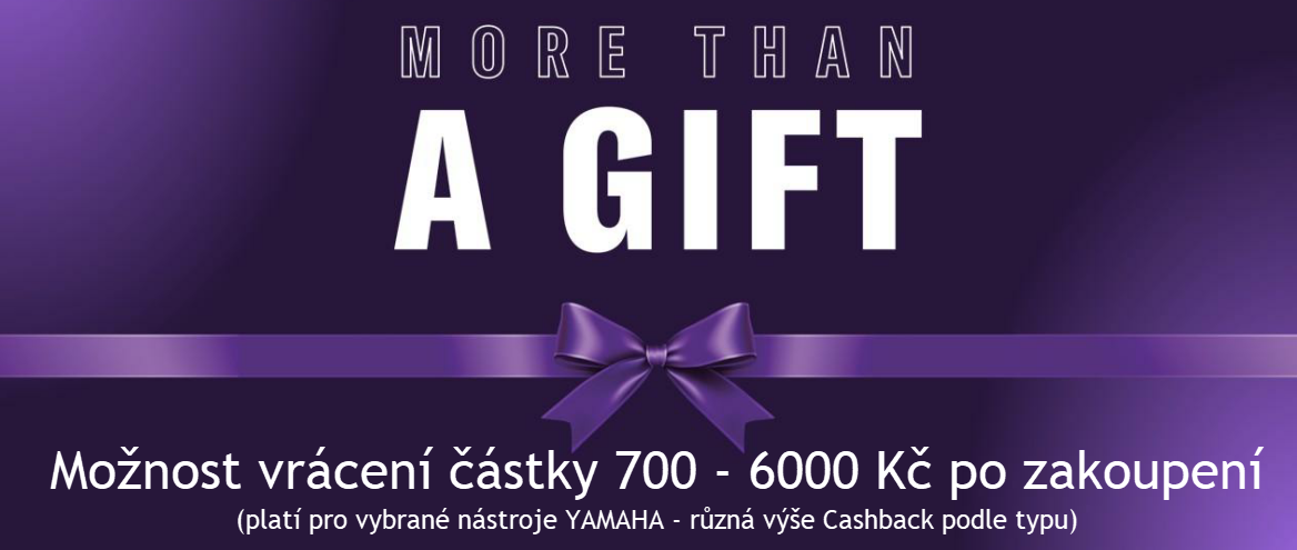 Cash Back akce na vybrané produkty YAMAHA