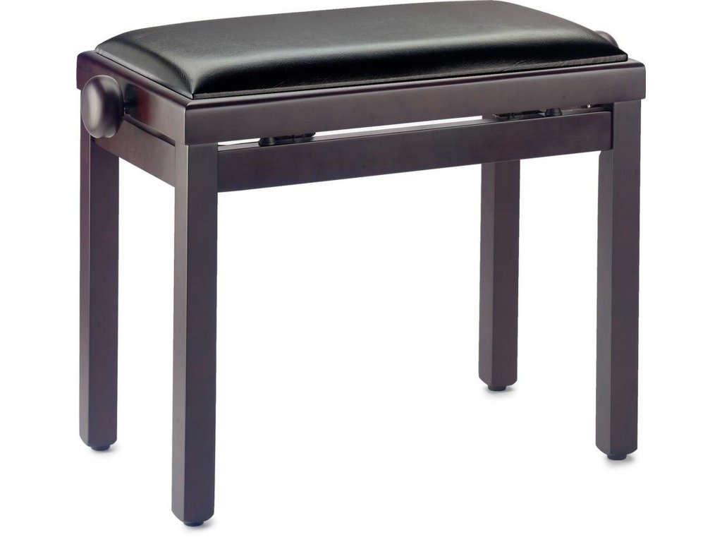 STAGG Stolička pianová Palisandr černá koženka