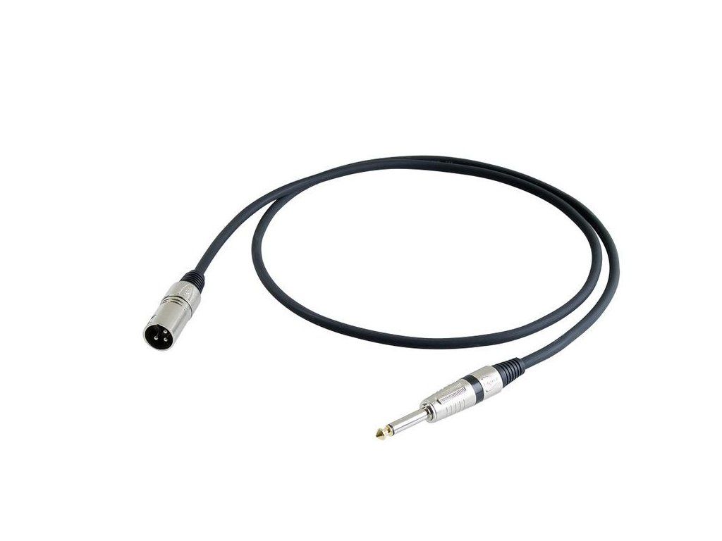PROEL kabel XLRM-Jack 10m STAGE černý