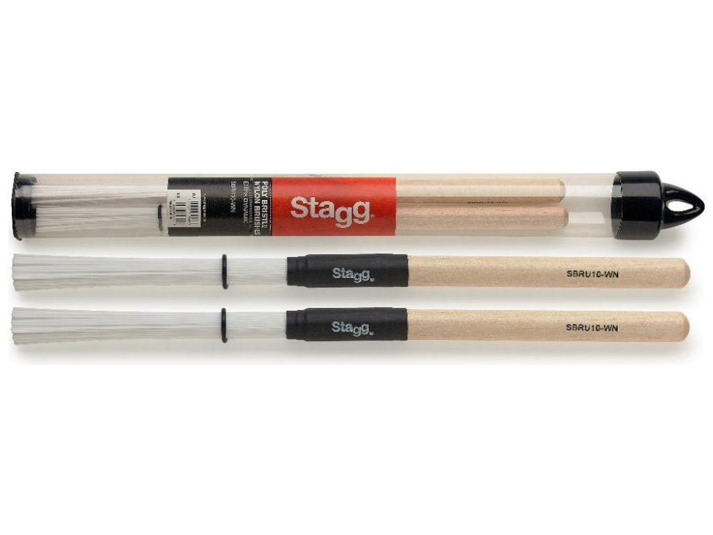 špejle STAGG plast SBRU10-WN s dřevěným držadlem