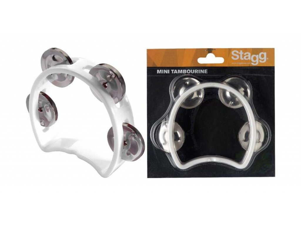 STAGG tamburína TAB MINI BK bílá