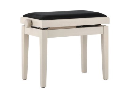 Piano stolička Deluxe bílá bříza černý potah GEWA