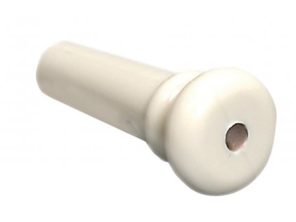 GEWA End Pin kytara GEWA bílý plast 30x7,6mm s teč