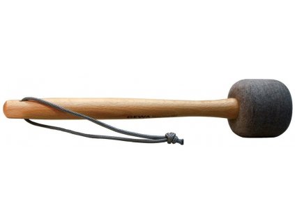 palice pochodový buben filc pr.70 mm, dřevo