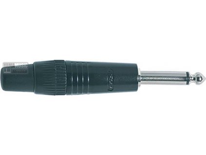 Jack 6,3mm Proel S2C BK vidlice mono černý