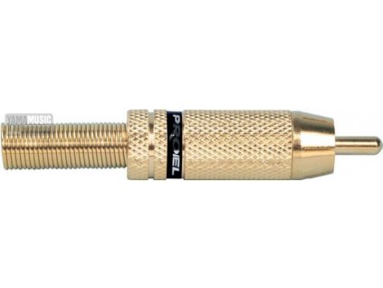 Cinch niklový PROEL Proel MRCA30BK pozlacený černý