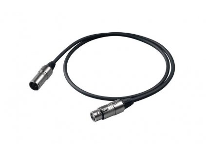 kabel XLRF-XLRM 0,5m BULK černý