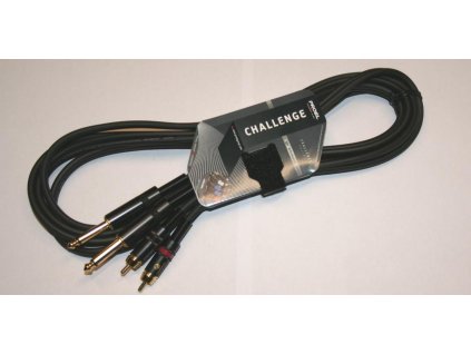 PROEL kabel 2xJack-2xCinch 3m černý