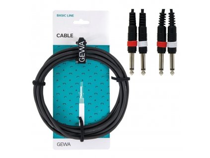 GEWA kabel 2xJack 2xJack 1.5m